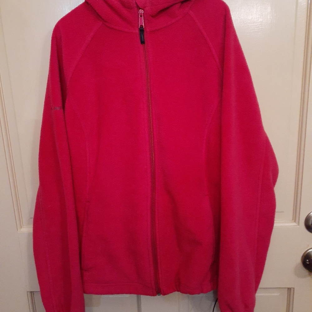 Columbia fleece hooded jacket XL